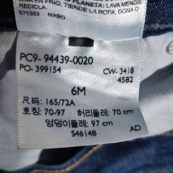 Signature by Levi Strauss jeans women's size 6M denim blue colour Curvy straight - Picture 7 of 15